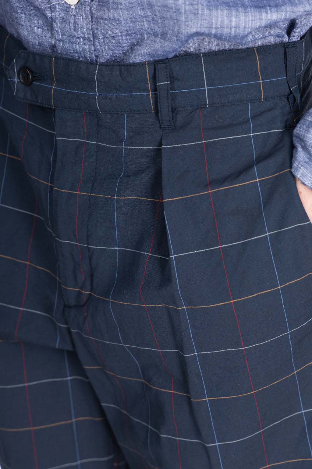 Engineered Garments - Sunset Short - Navy CL Windowpane